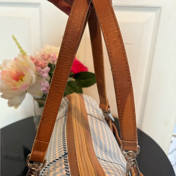 Ralph Lauren Blue and Tan Shoulder Bag - Picture 4 of 7